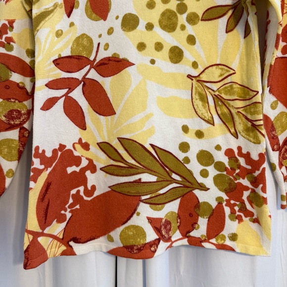 Soft Surroundings Desert Sage Floral Knit Top Lightweight Women’s Small - Picture 5 of 9